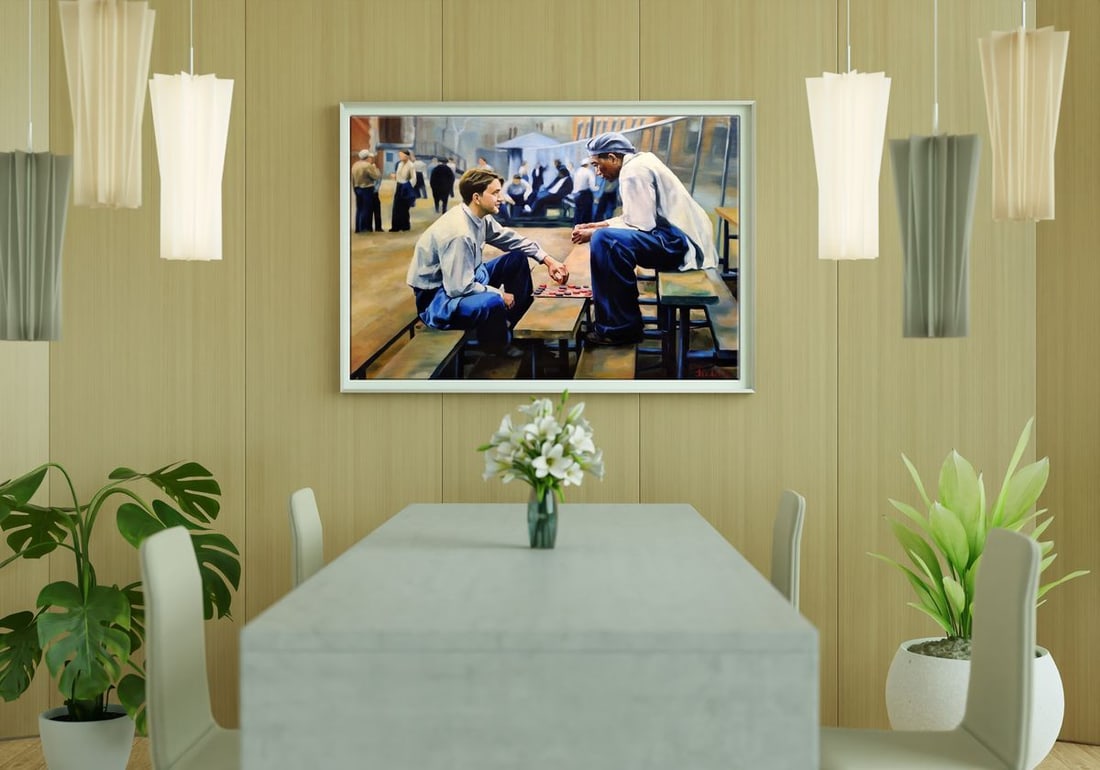 Oil painting Conspiracy of friends Yulia Lihina - 3