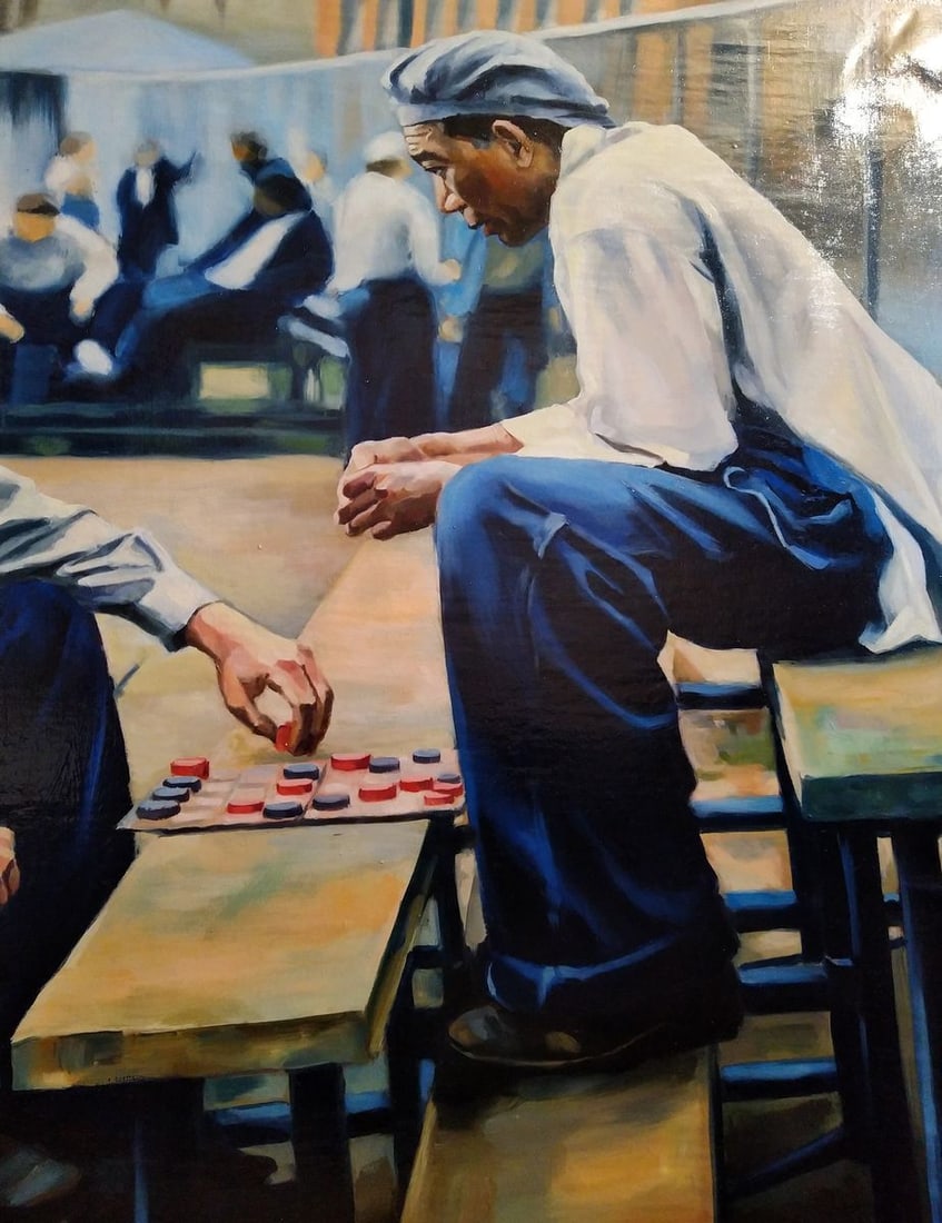 Oil painting Conspiracy of friends Yulia Lihina - 6