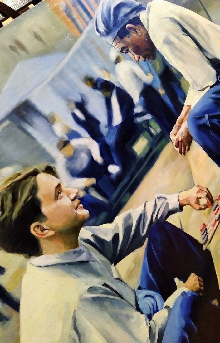 Oil painting Conspiracy of friends Yulia Lihina - 7