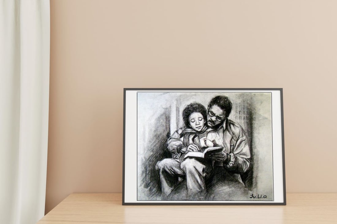 Coal painting Go to your goal Yulia Lihina - 3