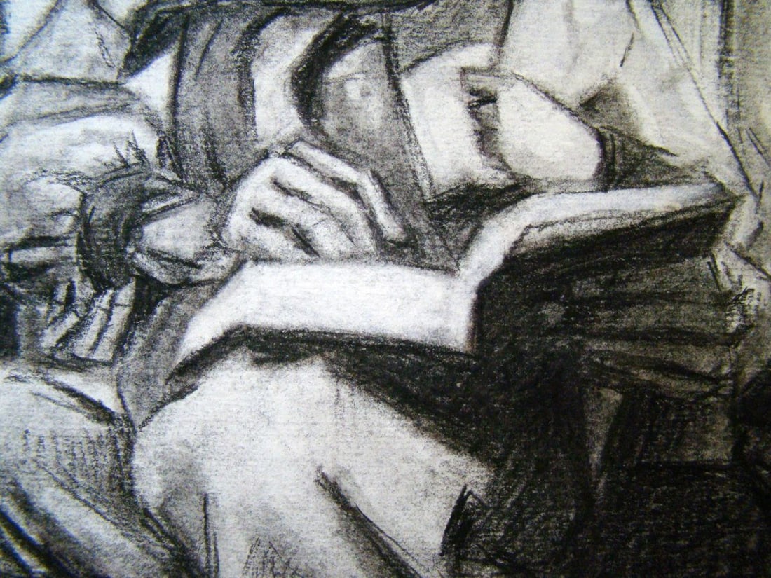 Coal painting Go to your goal Yulia Lihina - 4