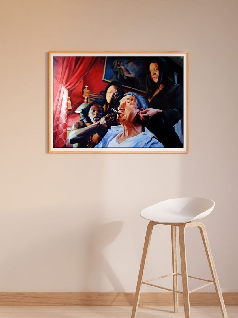 Oil painting Smoke and enjoy Yulia Lihina - 2