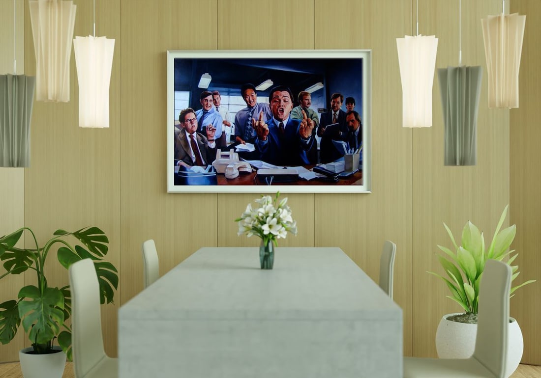 Oil painting Easy money always comes like this Yulia Lihina - 2