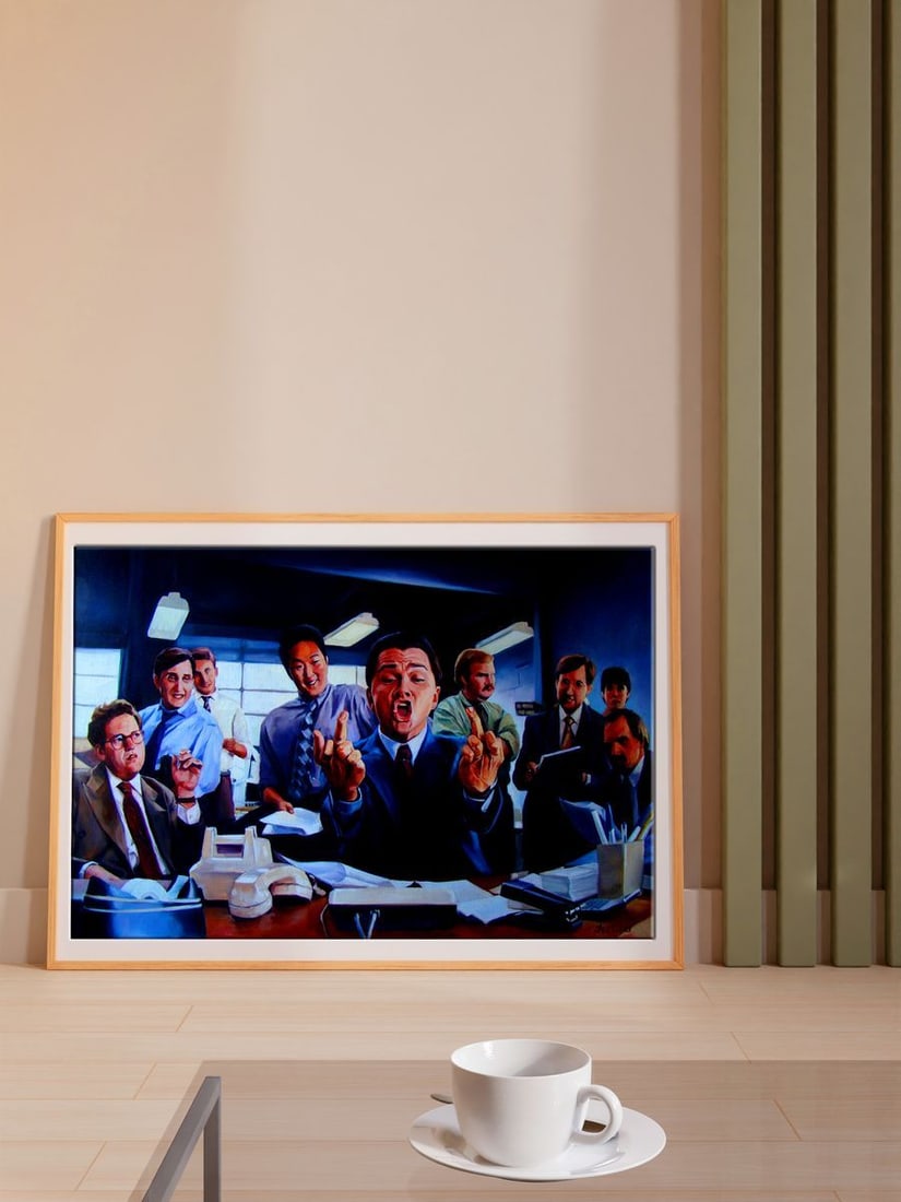 Oil painting Easy money always comes like this Yulia Lihina - 3