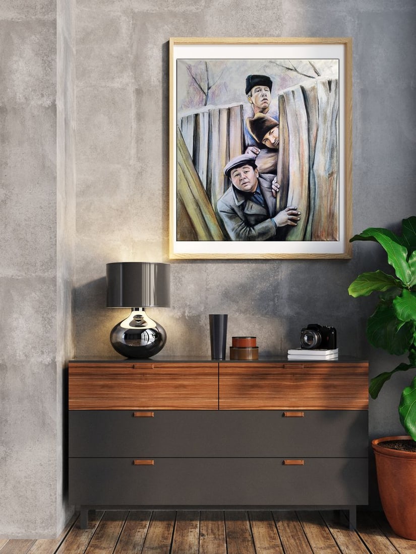 Pastel painting We were not expected but we came Yulia Lihina - 2