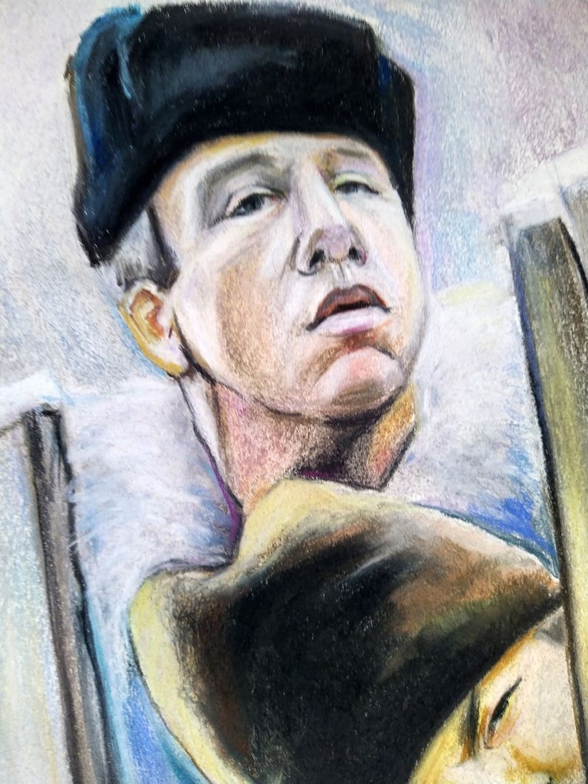 Pastel painting We were not expected but we came Yulia Lihina - 7