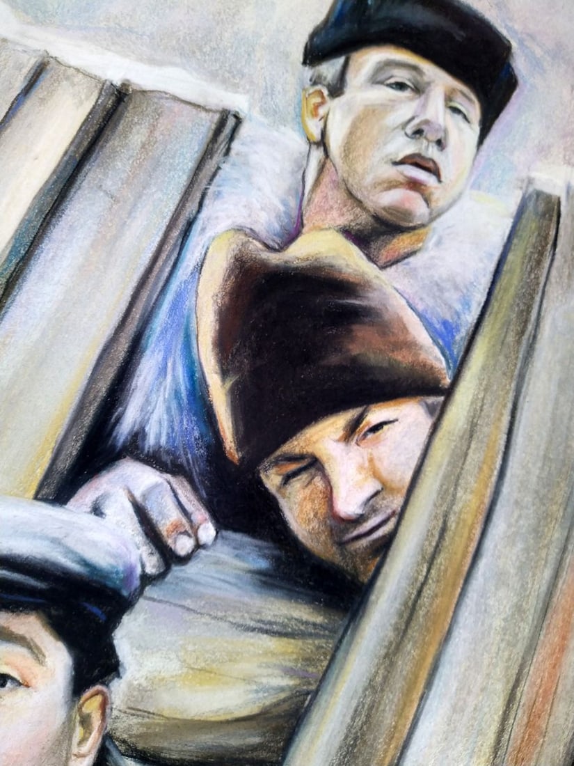 Pastel painting We were not expected but we came Yulia Lihina - 8