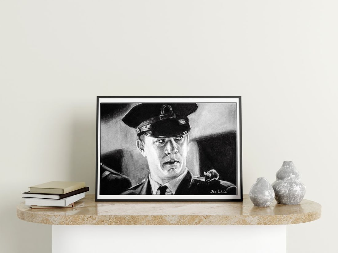 Coal painting Our secret Yulia Lihina - 3