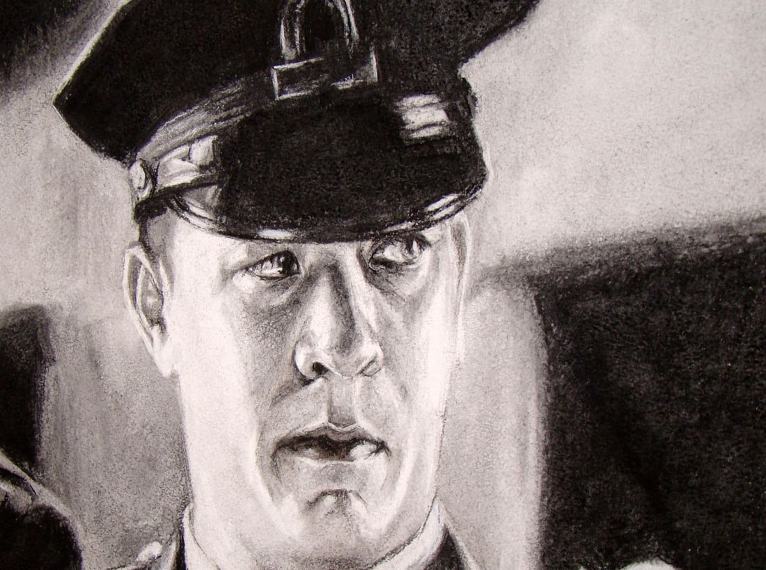 Coal painting Our secret Yulia Lihina - 7