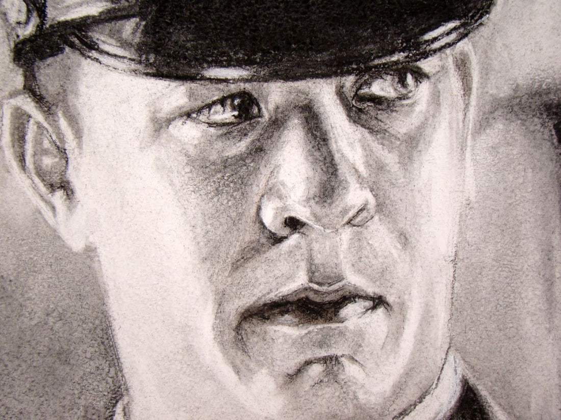 Coal painting Our secret Yulia Lihina - 8