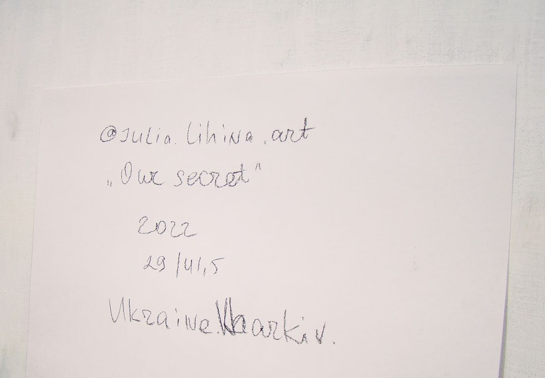 Coal painting Our secret Yulia Lihina - 9