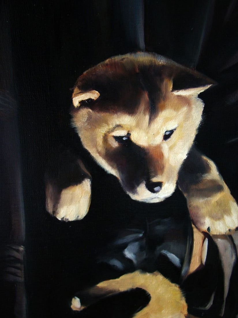 Oil painting I found a friend Yulia Lihina - 5