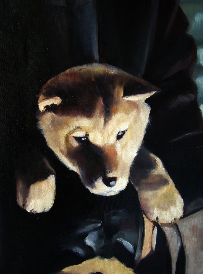 Oil painting I found a friend Yulia Lihina - 7