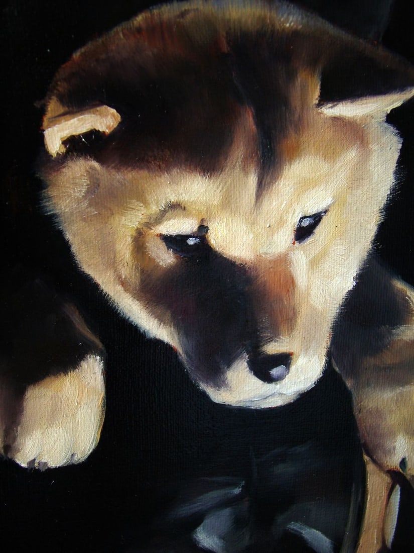 Oil painting I found a friend Yulia Lihina - 8