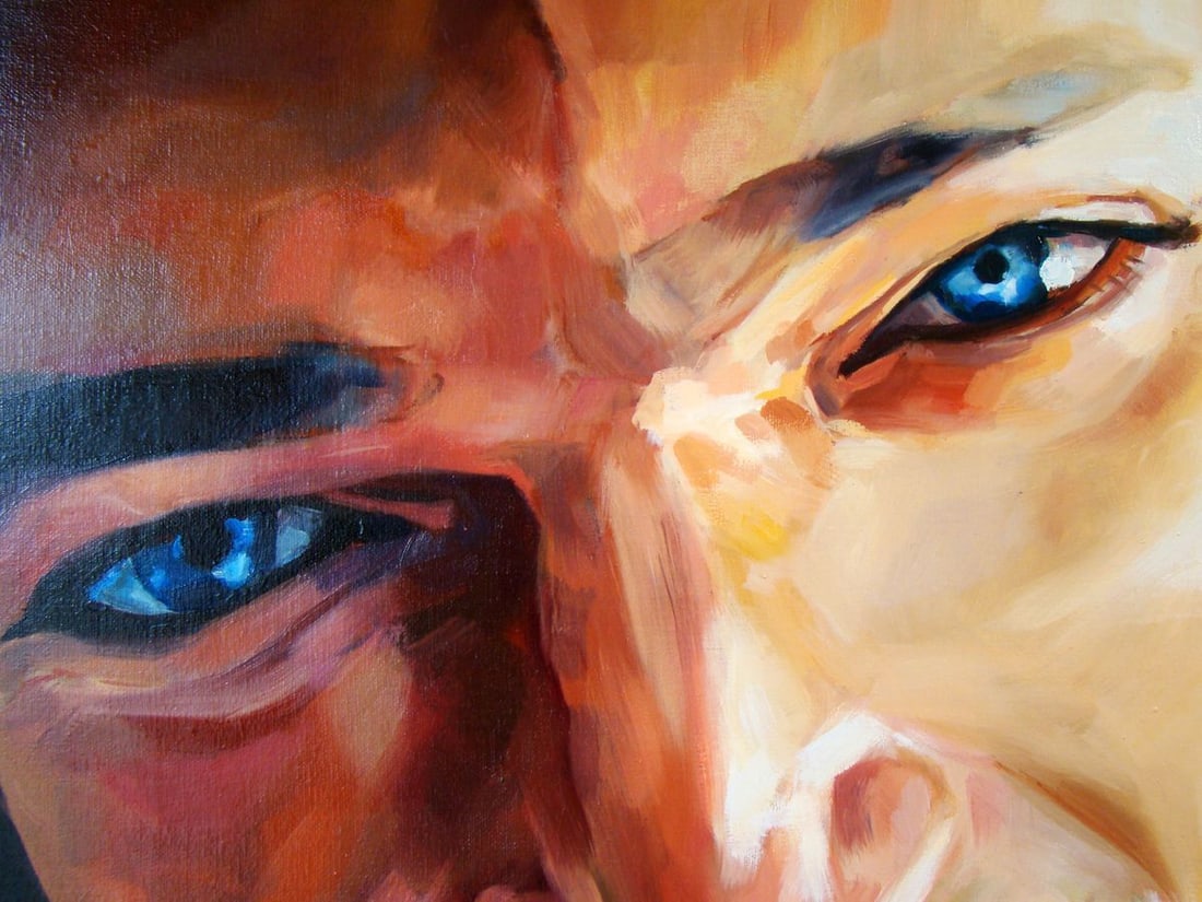 Oil painting What are you Yulia Lihina - 9