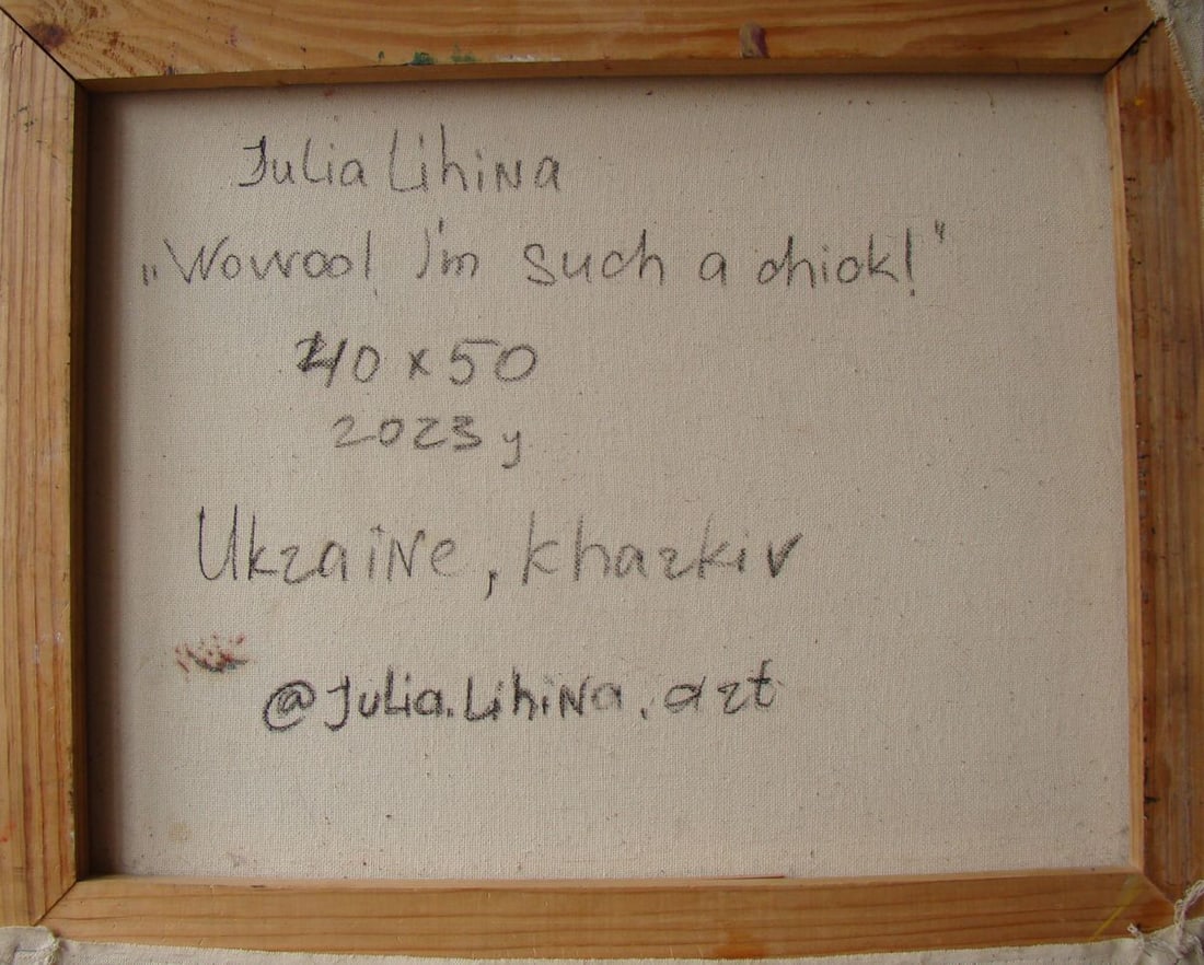 Oil painting I'm such a chick Yulia Lihina - 11