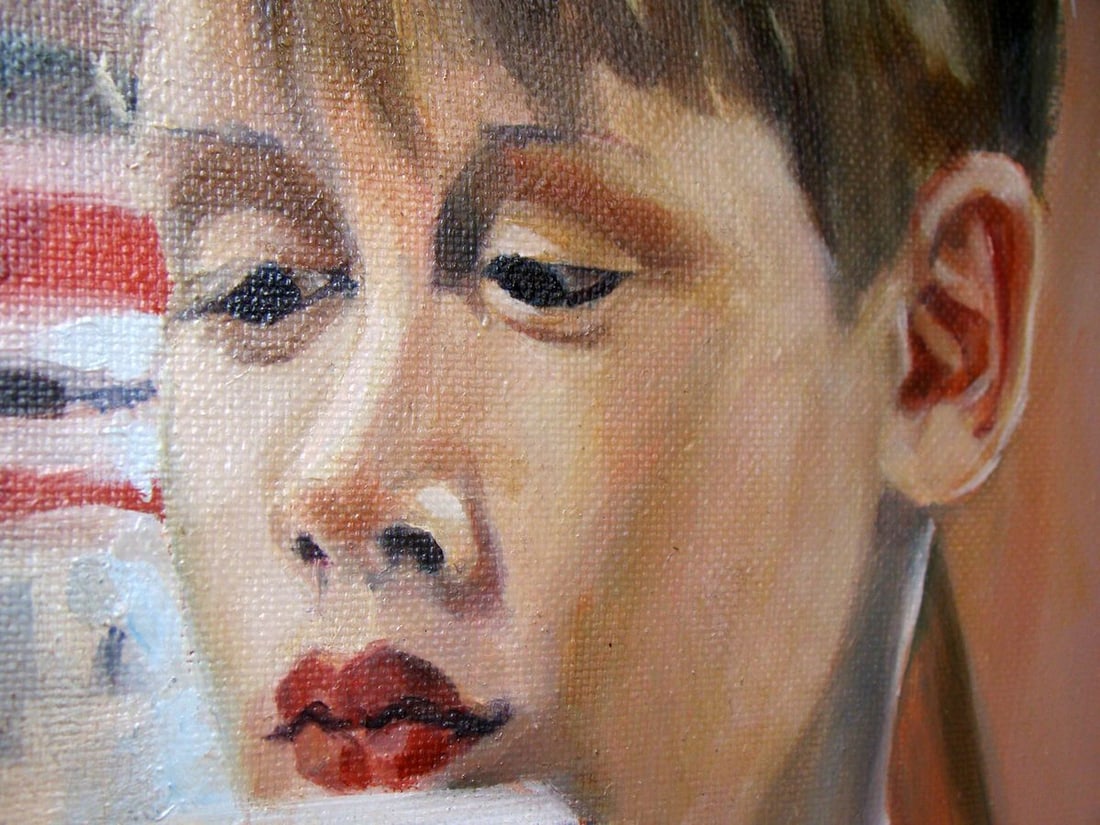 Oil painting I'm such a chick Yulia Lihina - 5