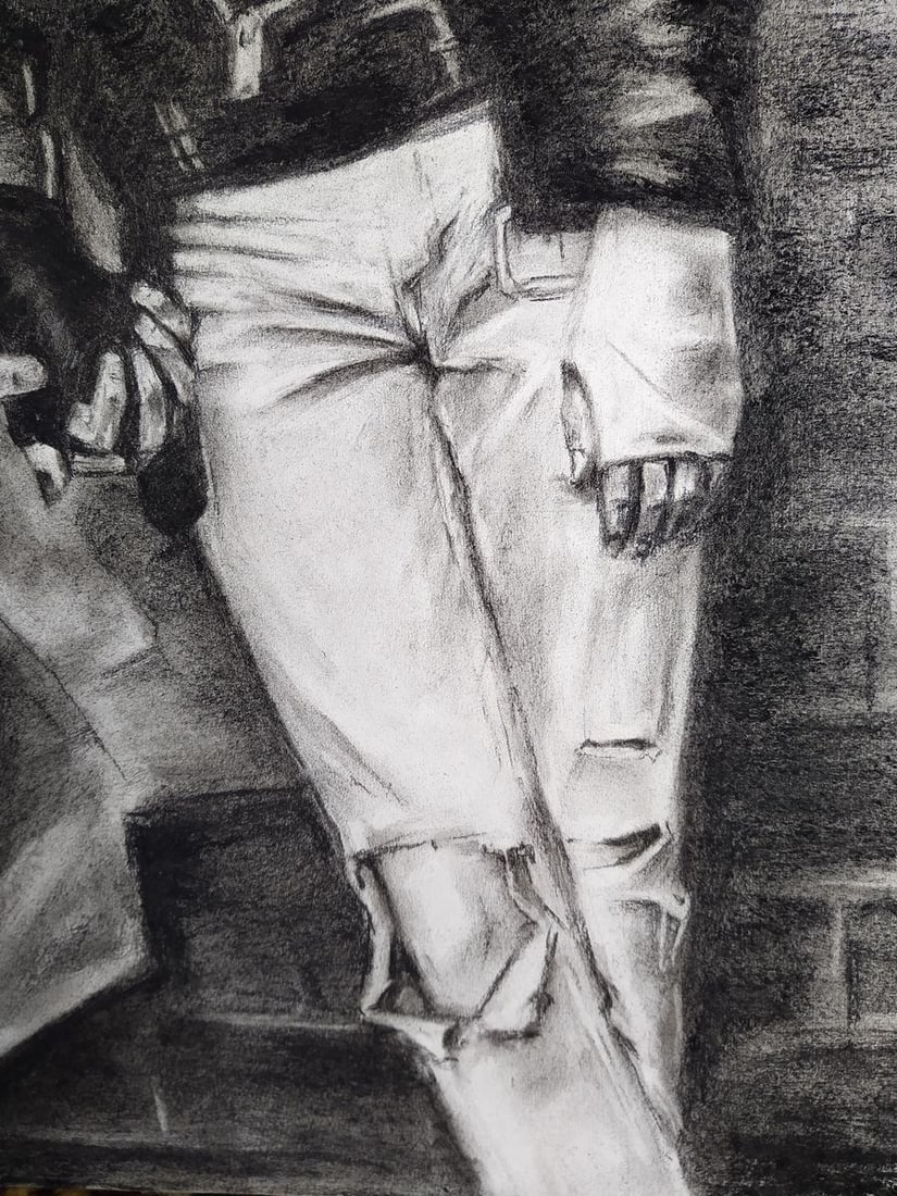 Coal painting Punk Adventures Yulia Lihina - 4