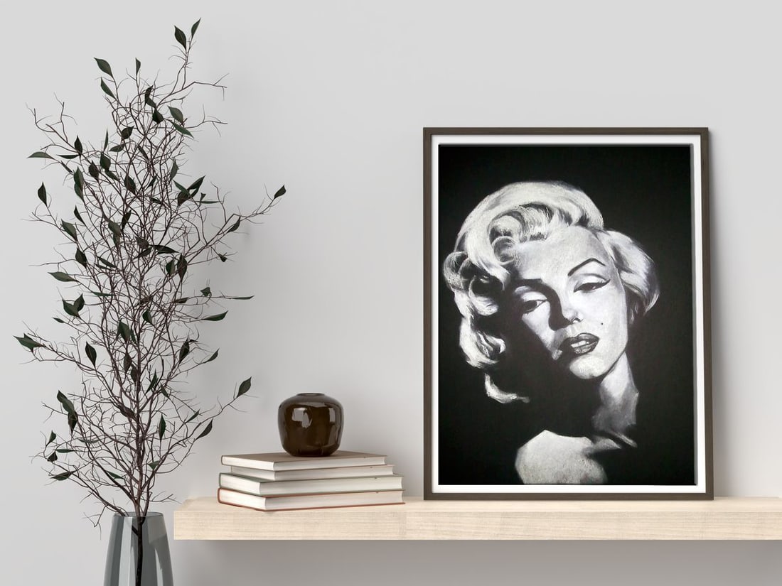 Coal painting Secret Yulia Lihina - 3