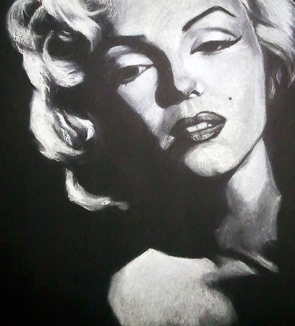 Coal painting Secret Yulia Lihina - 6