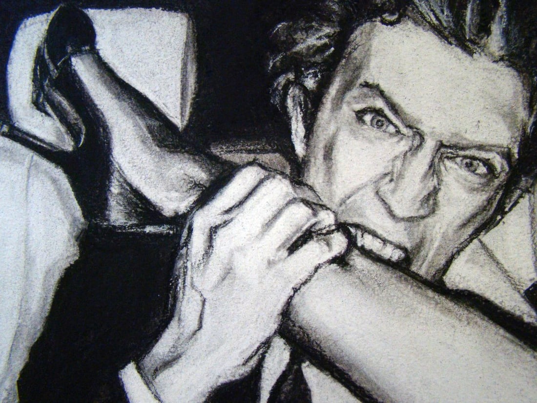 Coal painting Passion and sex Yulia Lihina - 10