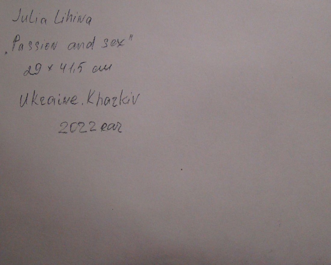 Coal painting Passion and sex Yulia Lihina - 11