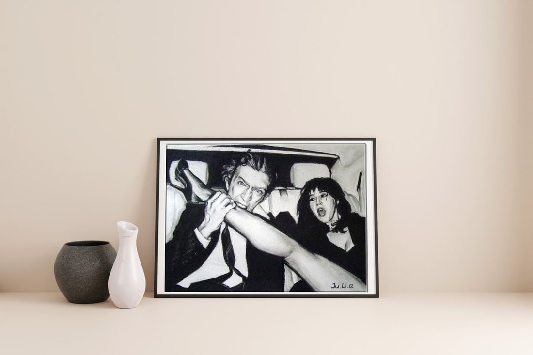 Coal painting Passion and sex Yulia Lihina - 3