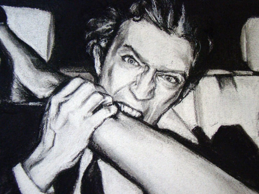 Coal painting Passion and sex Yulia Lihina - 6