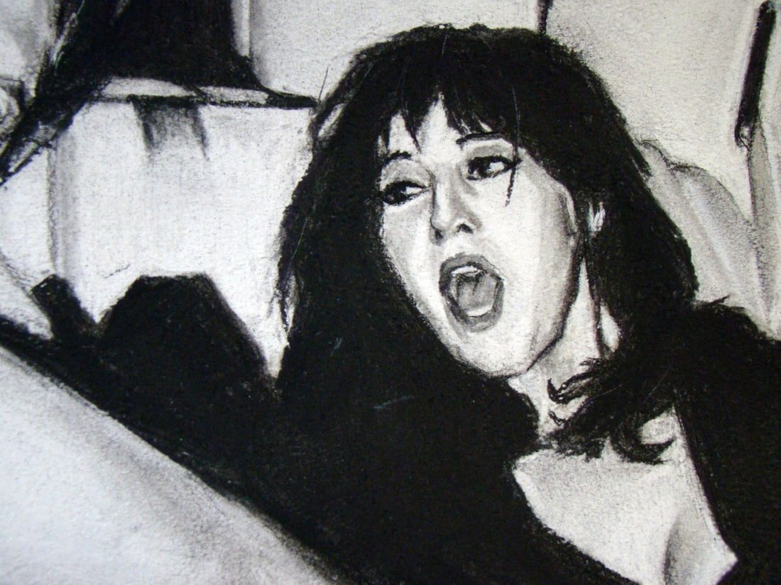 Coal painting Passion and sex Yulia Lihina - 7