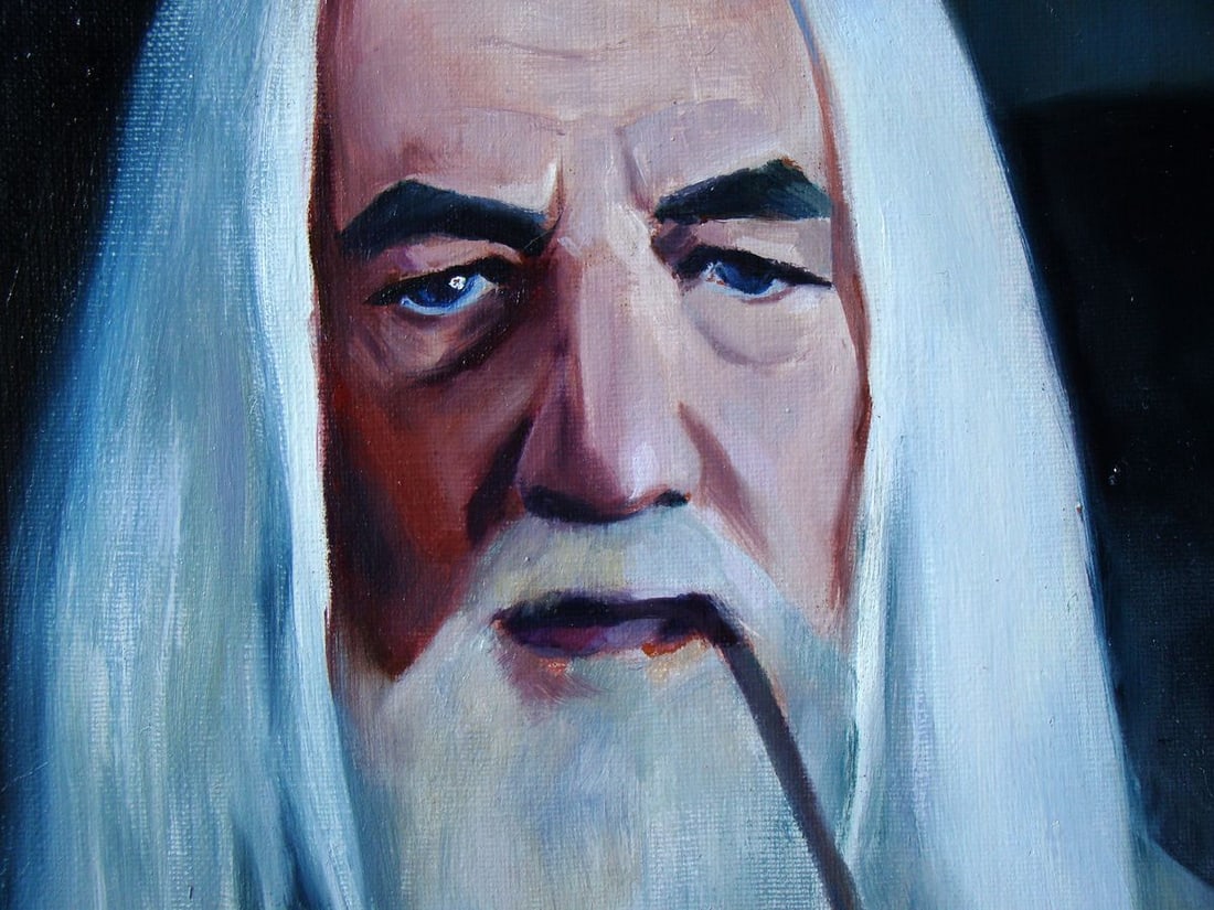 Oil painting Mysterious Look Yulia Lihina - 5