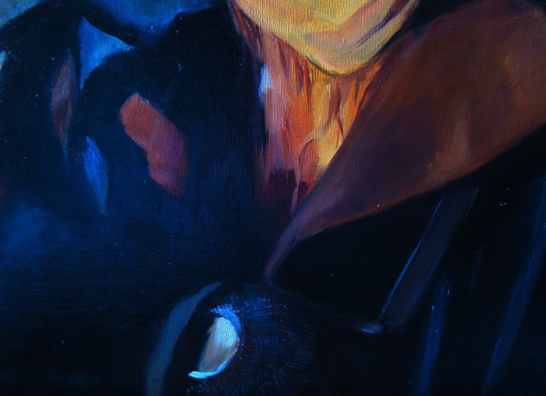 Oil painting You're an a-hole or I am Yulia Lihina - 10