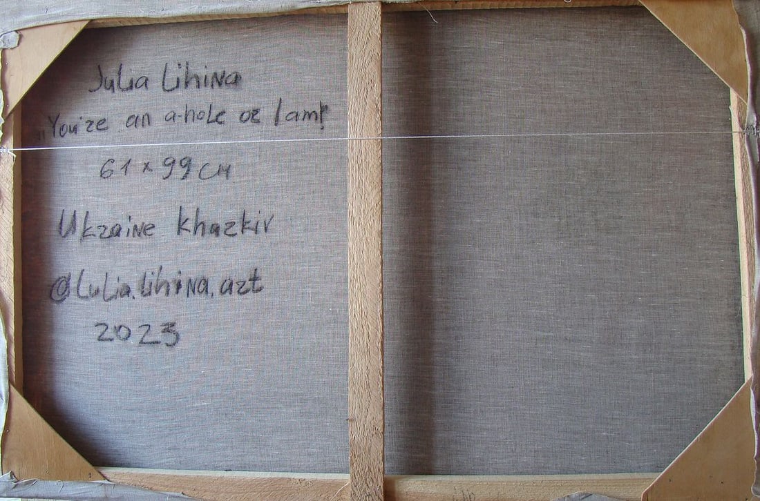 Oil painting You're an a-hole or I am Yulia Lihina - 12