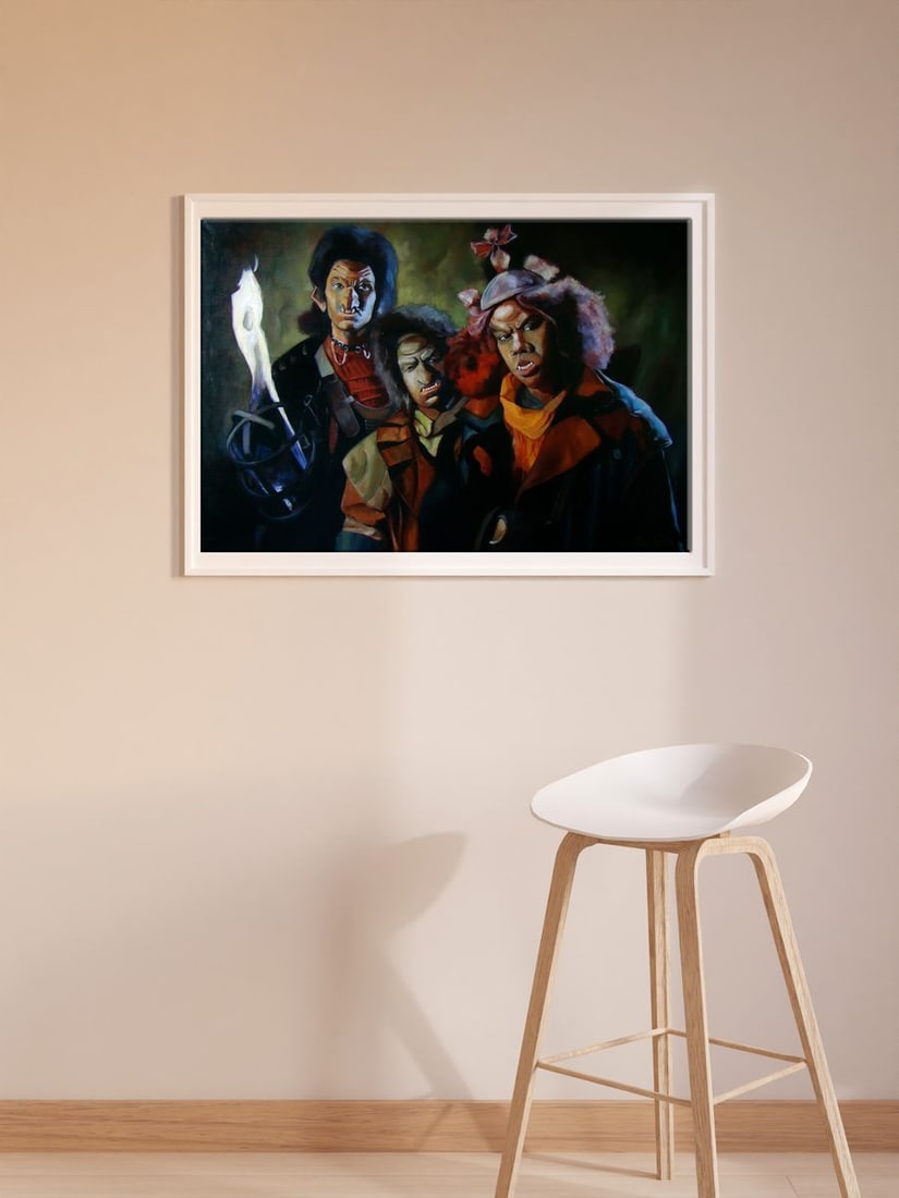 Oil painting You're an a-hole or I am Yulia Lihina - 2