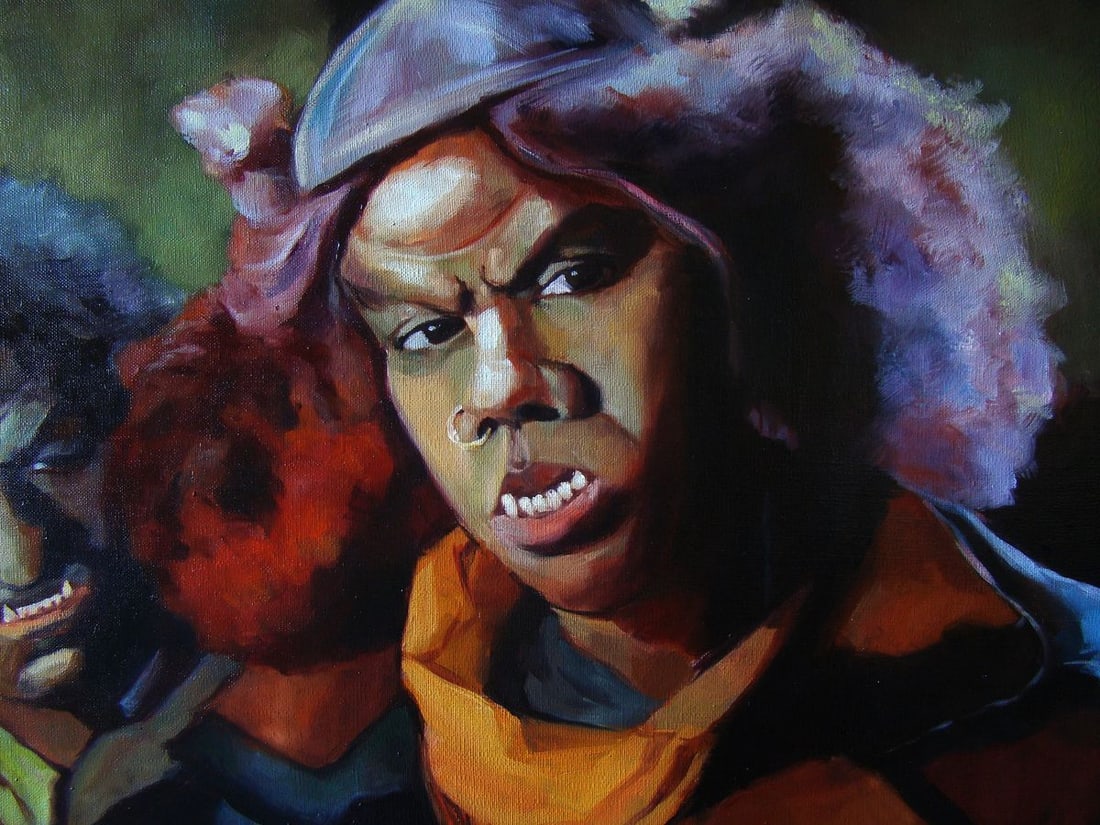 Oil painting You're an a-hole or I am Yulia Lihina - 6