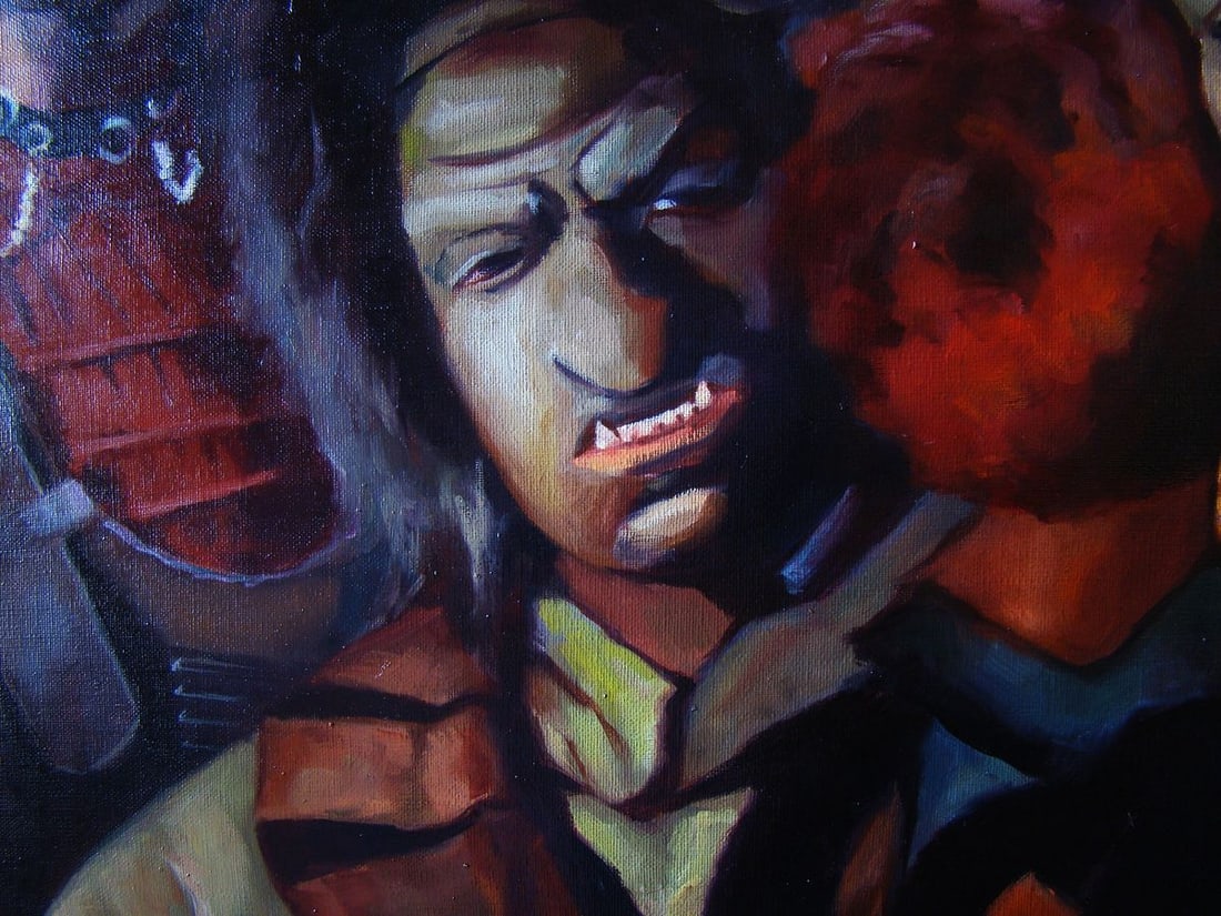 Oil painting You're an a-hole or I am Yulia Lihina - 8