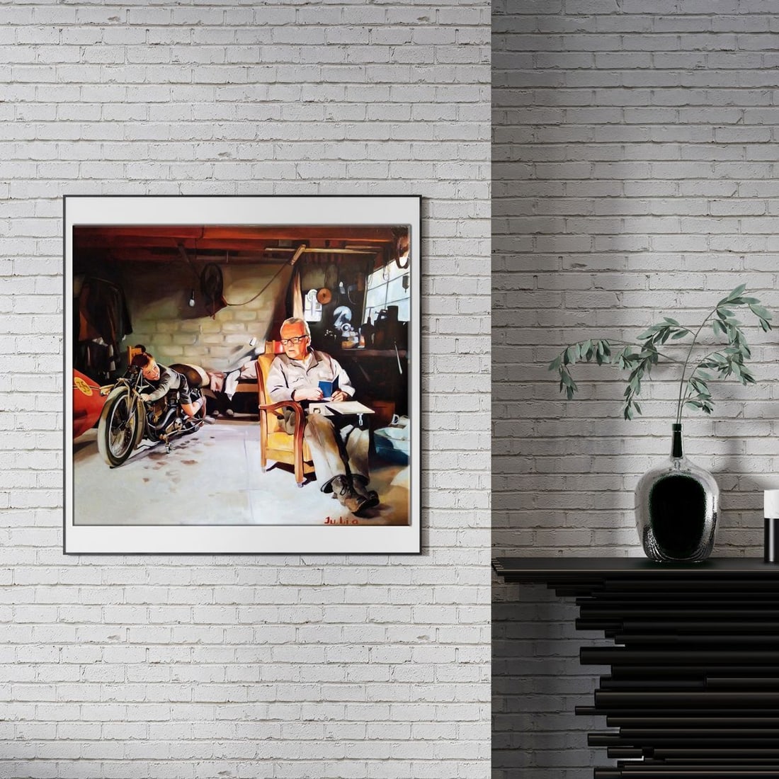 Oil painting Are you going to race Yulia Lihina - 2