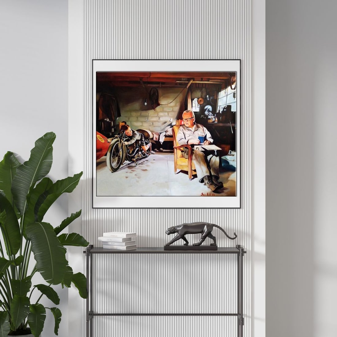 Oil painting Are you going to race Yulia Lihina - 3