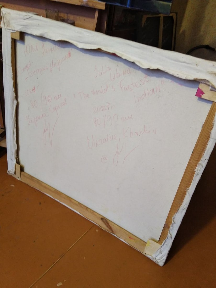 Oil painting Are you going to race Yulia Lihina - 7