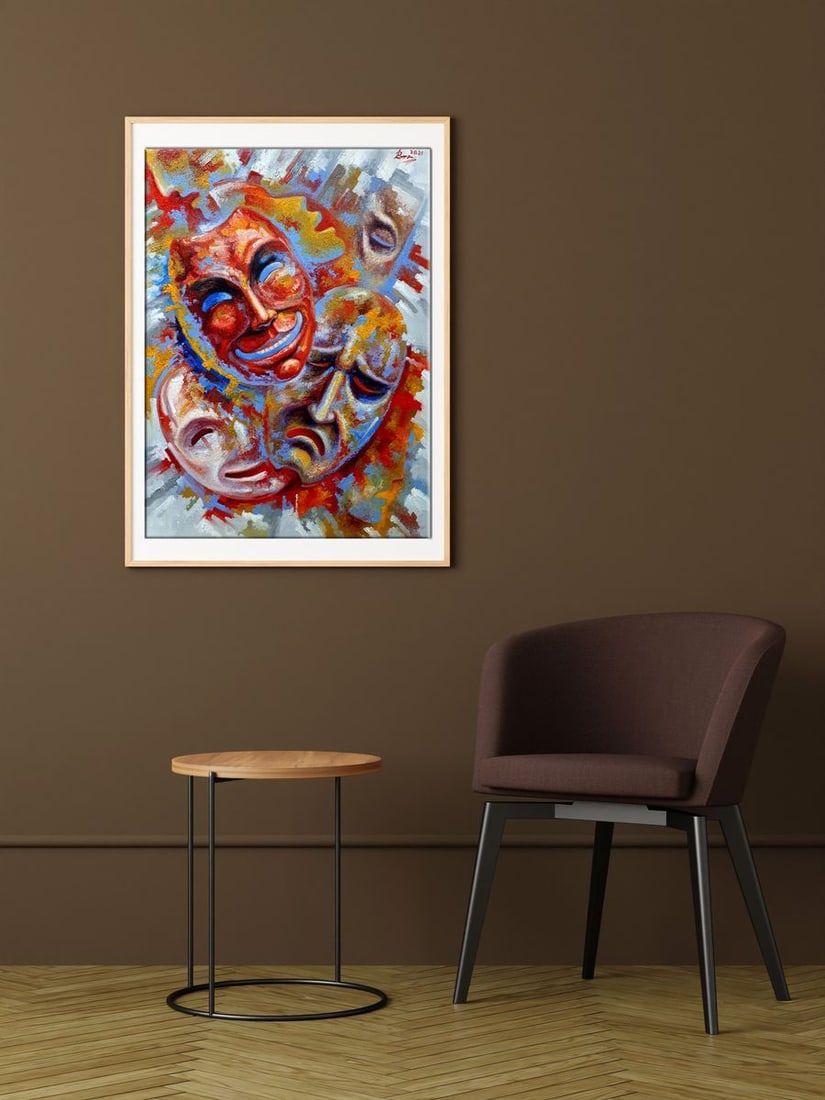 Oil painting 7 masks Sergey Voichenko - 2