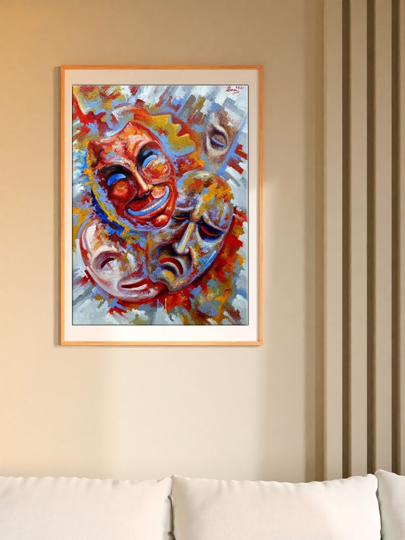 Oil painting 7 masks Sergey Voichenko - 3
