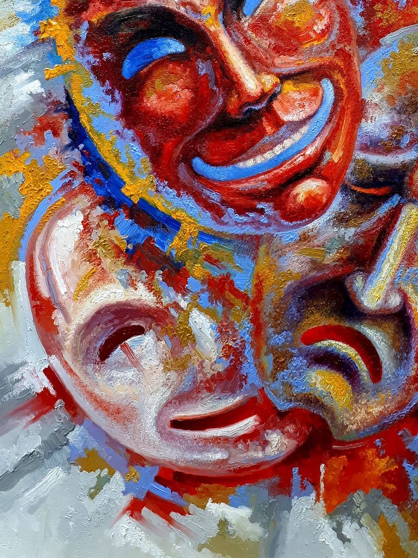 Oil painting 7 masks Sergey Voichenko - 6