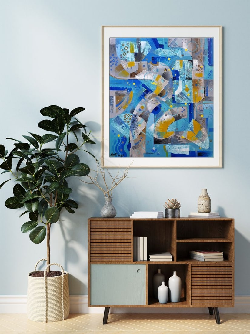 Oil painting Blue python Sergey Voichenko - 2