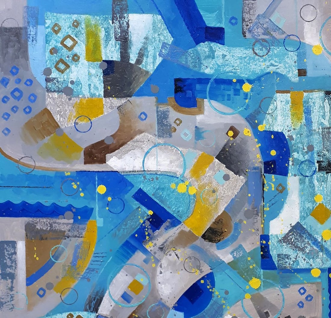 Oil painting Blue python Sergey Voichenko - 4