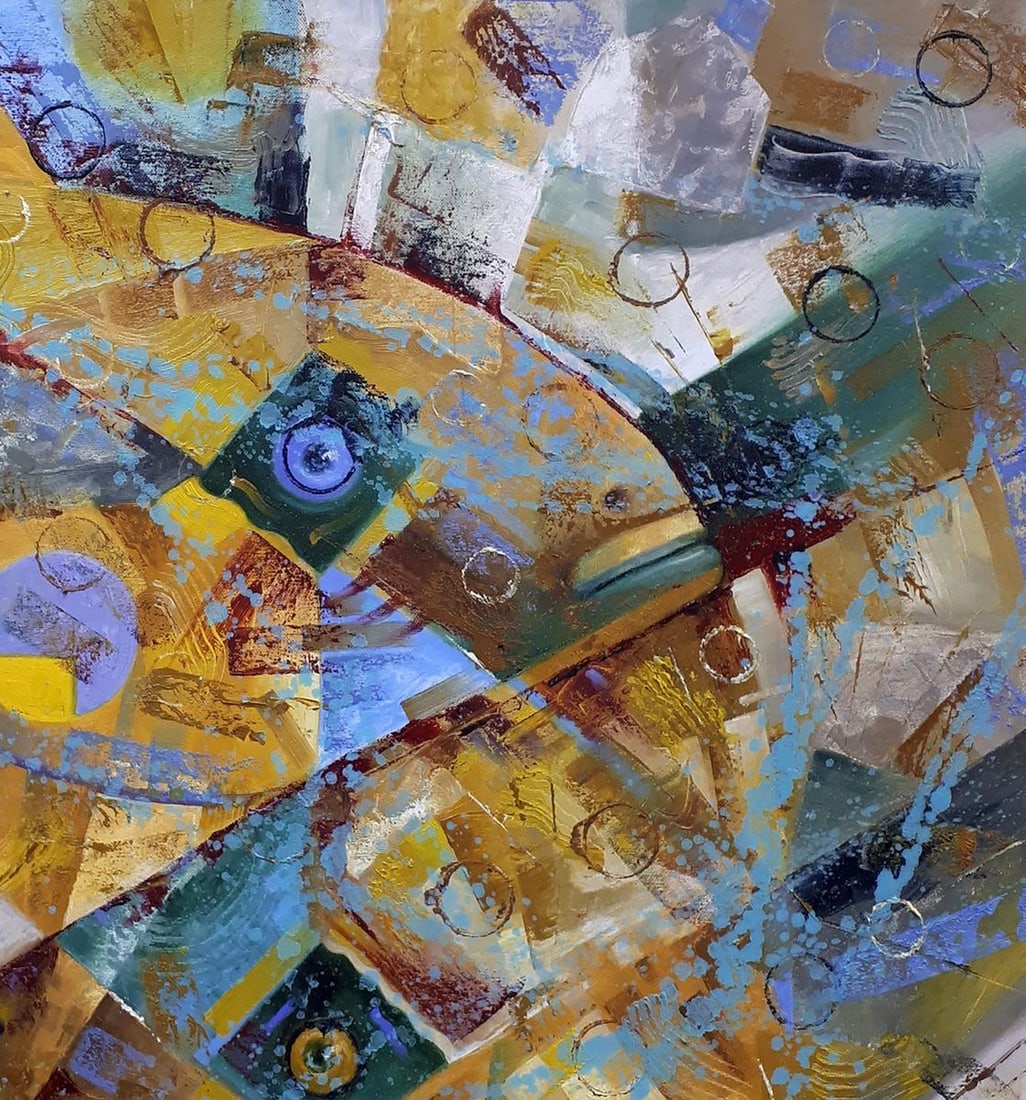 Oil painting Fish talk Sergey Voichenko - 5