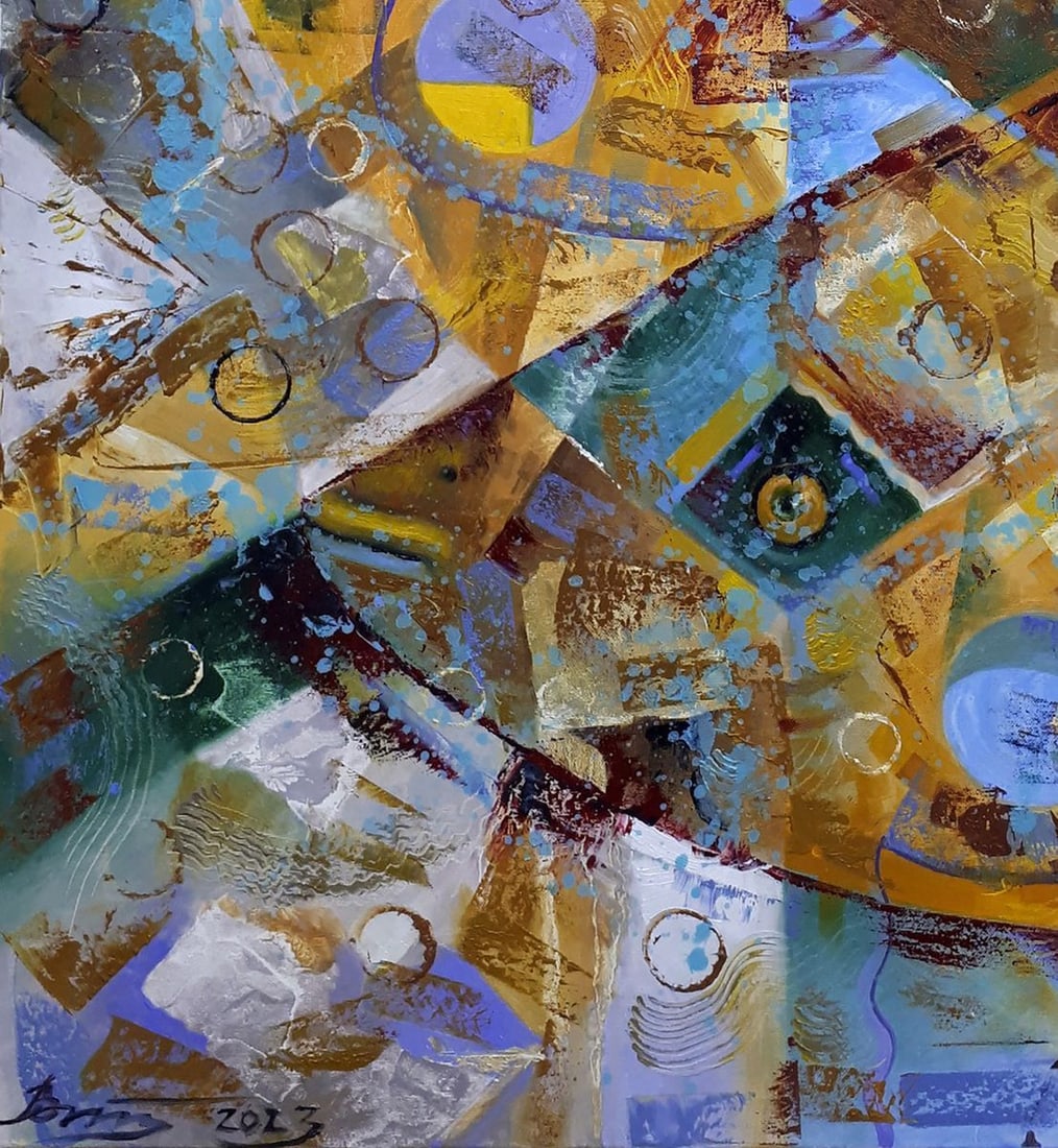 Oil painting Fish talk Sergey Voichenko - 6