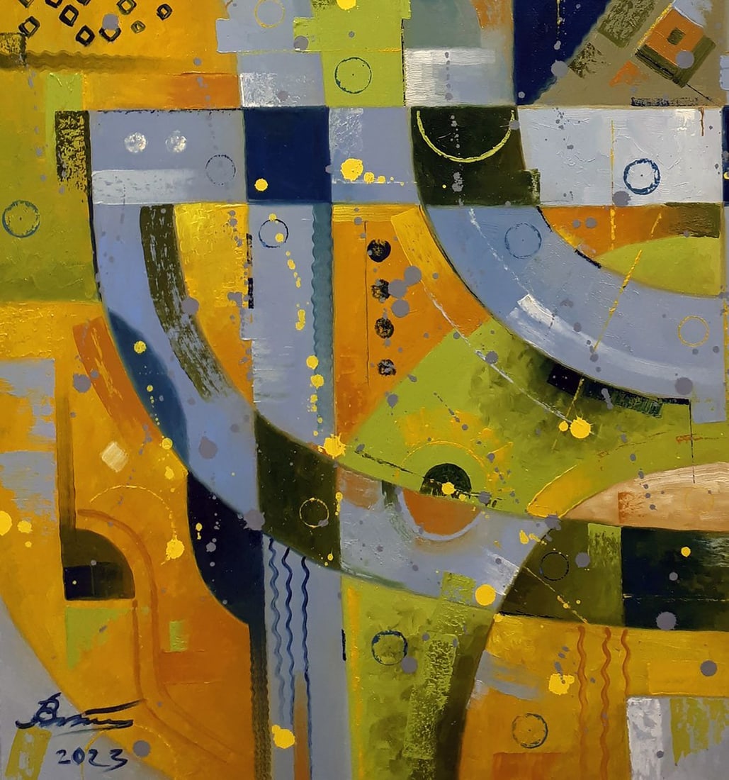 Oil painting Gray-blue in avocado Sergey Voichenko - 6