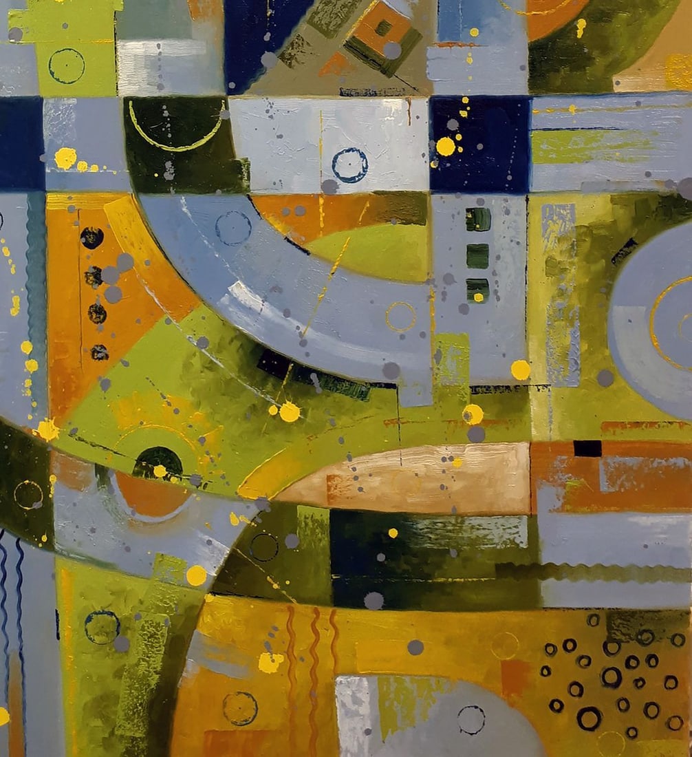 Oil painting Gray-blue in avocado Sergey Voichenko - 7