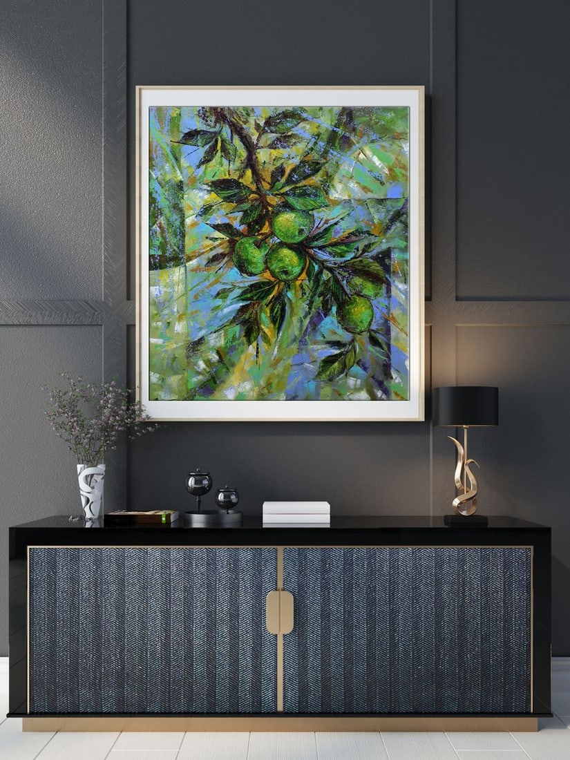 Oil painting Green apples Sergey Voichenko - 3