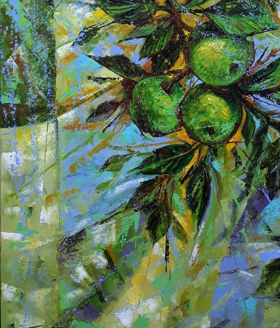 Oil painting Green apples Sergey Voichenko - 6