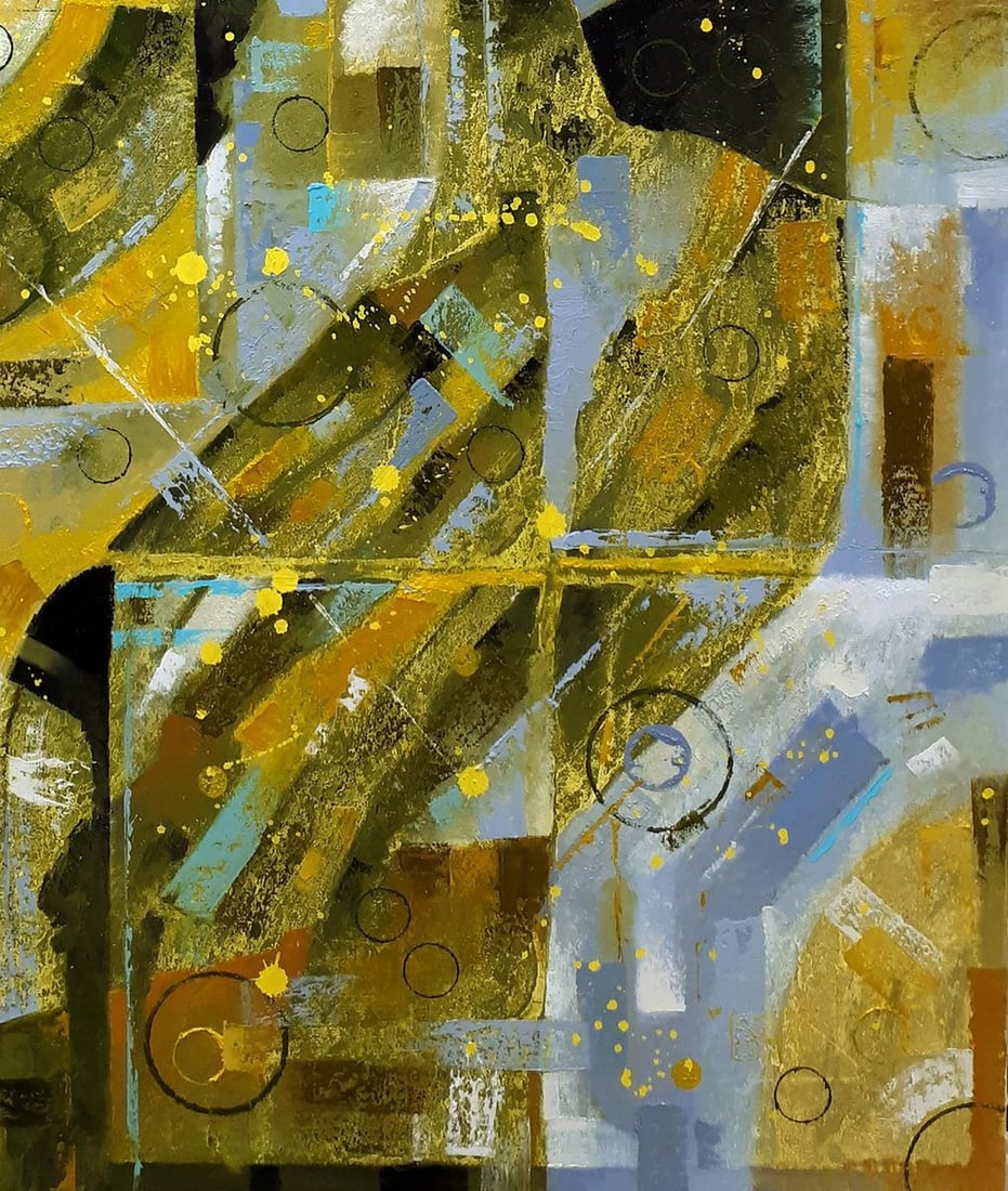 Oil painting Green line Sergey Voichenko - 7